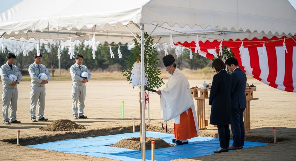 注文住宅の安全祈願：地鎮祭を建築吉日におごそかに執り行う方法