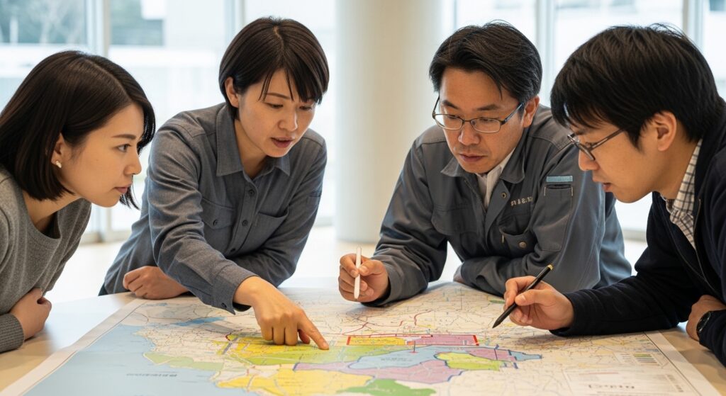 土地や建築予定地の安全性を確認するにはハザードマップで災害リスクを把握し現地の地形・避難経路とセットで評価することが最も重要