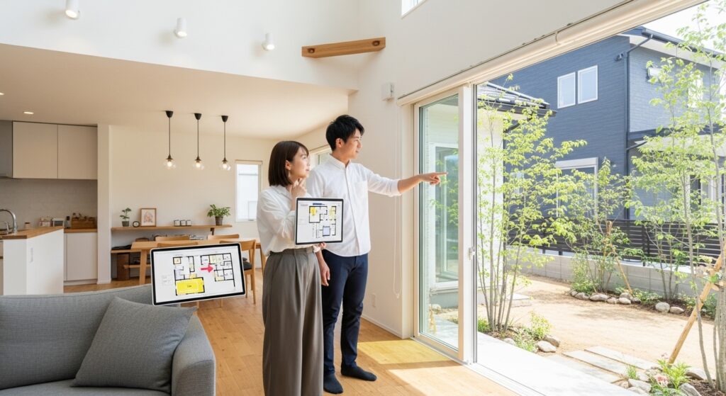 平屋の近隣トラブルや視線問題を避けるには建物配置・窓の高さ・目隠し外構をセットで設計し隣家や道路から見せる場所と見せない場所を明確に分けることが重要