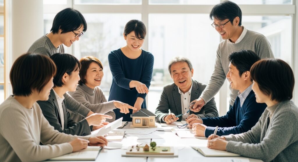 地域社会での建築後の暮らしを安心・豊かにするには自治会への参加を防災力と生活の安心を高めるためのインフラ参加と捉えできる範囲で関わることが重要