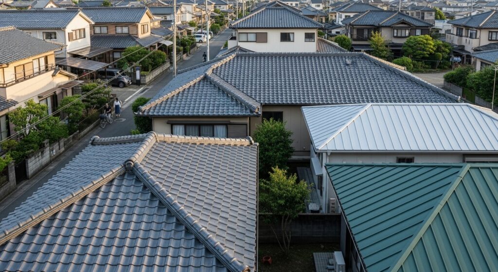 建築と屋根材！瓦・スレート・金属屋根の違いと特徴