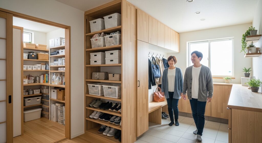 建築と収納動線！使いやすい収納配置と家事効率を高める工夫